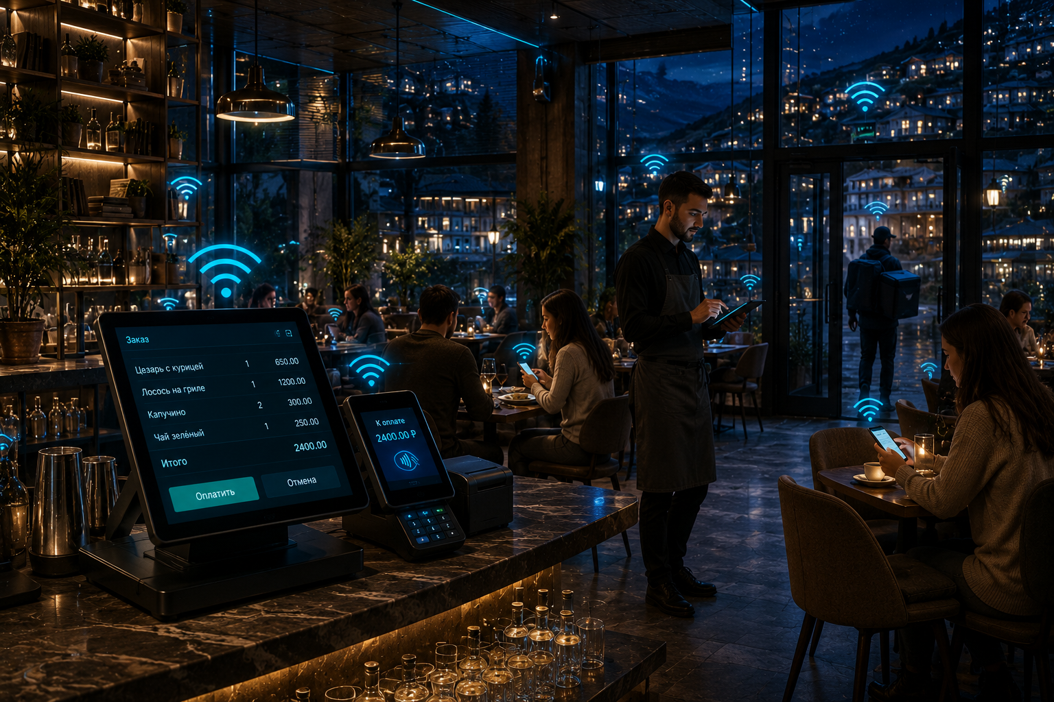 HoReCa — IT для ресторанов и кафе: кассы, Wi-Fi, сеть